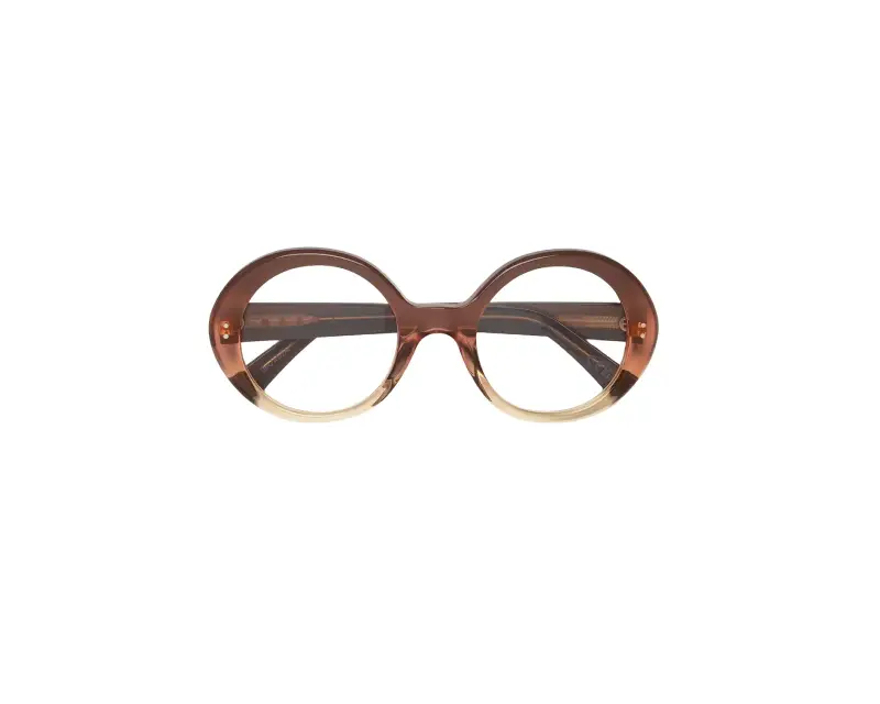 Unisex Marni IBR Eobilo Brown Faded Montature da vista Acetato Marrone Rotonda miniatura 2