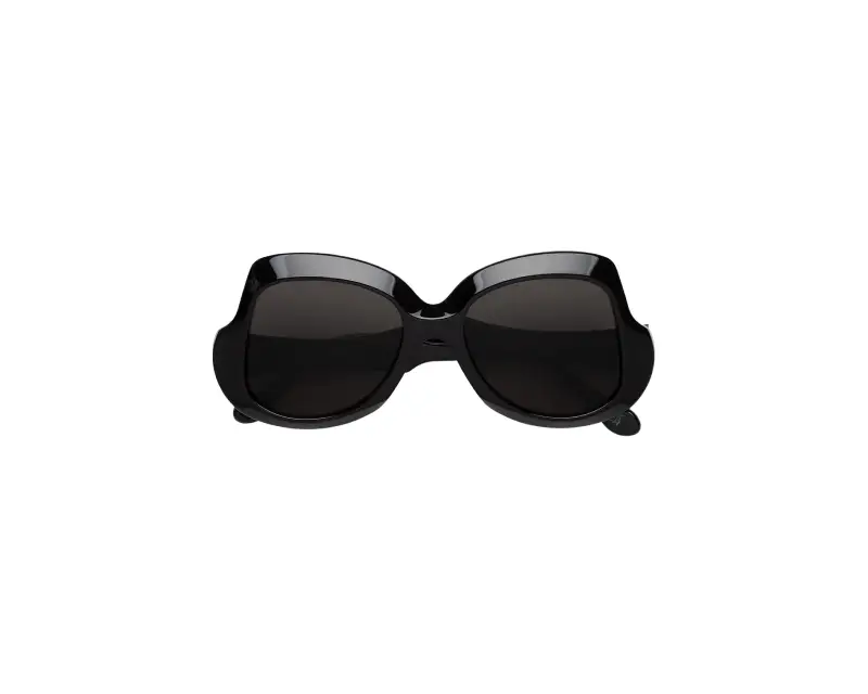 Unisex Marni IE4 Quelyfish Black Occhiali da sole Acetato Nero Nero Geometrica miniatura 2