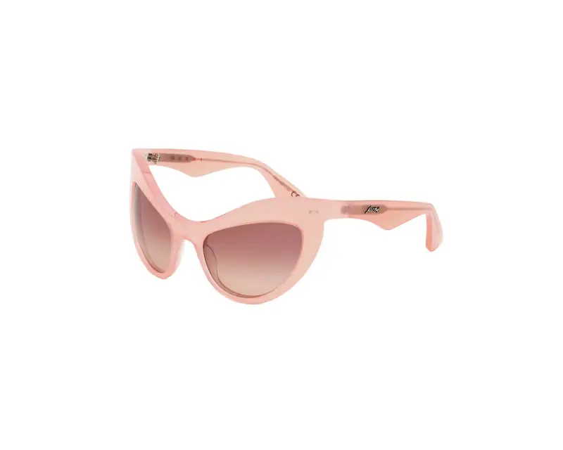 Unisex Marni IS5 Holoholona Pink Occhiali da sole Acetato Rosa Rosa Geometrica Sfumato