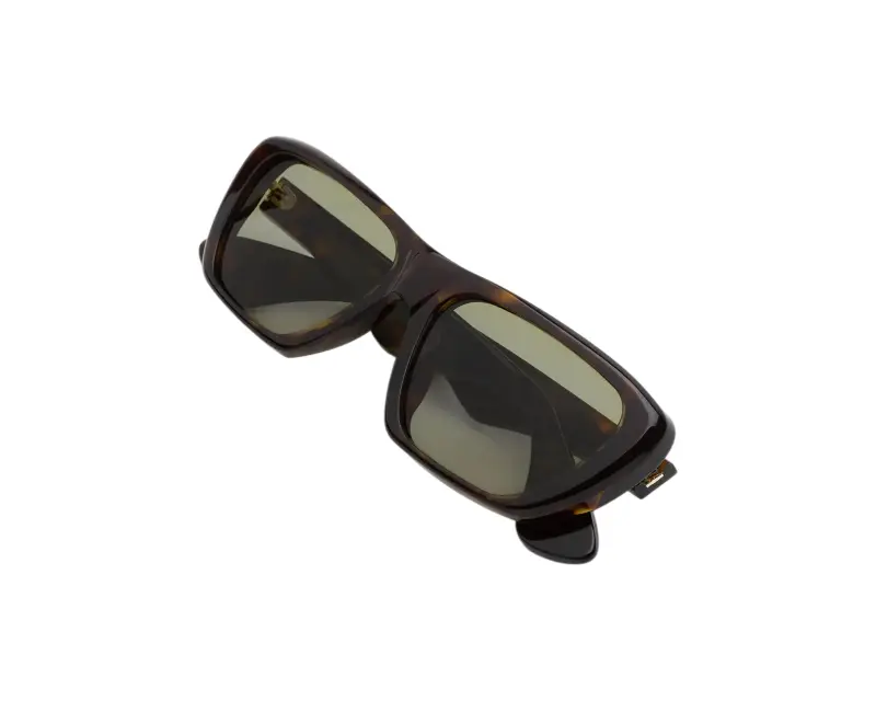 Unisex Marni J2Z Jimura Dark Havana Occhiali da sole Acetato Havana Verde Squadrata Normale miniatura 3
