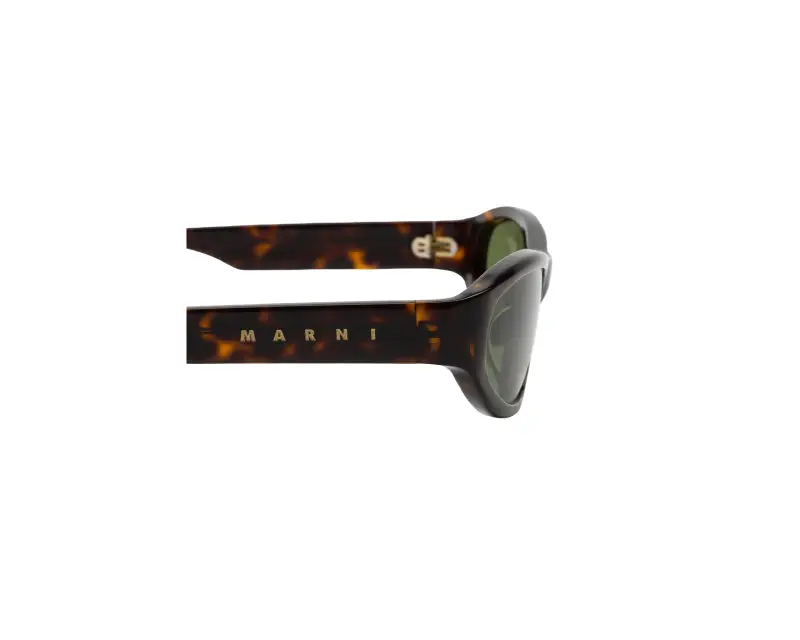 Unisex Marni K86 Yozamei 3627 Occhiali da sole Acetato Havana Verde Avvolgente miniatura 3