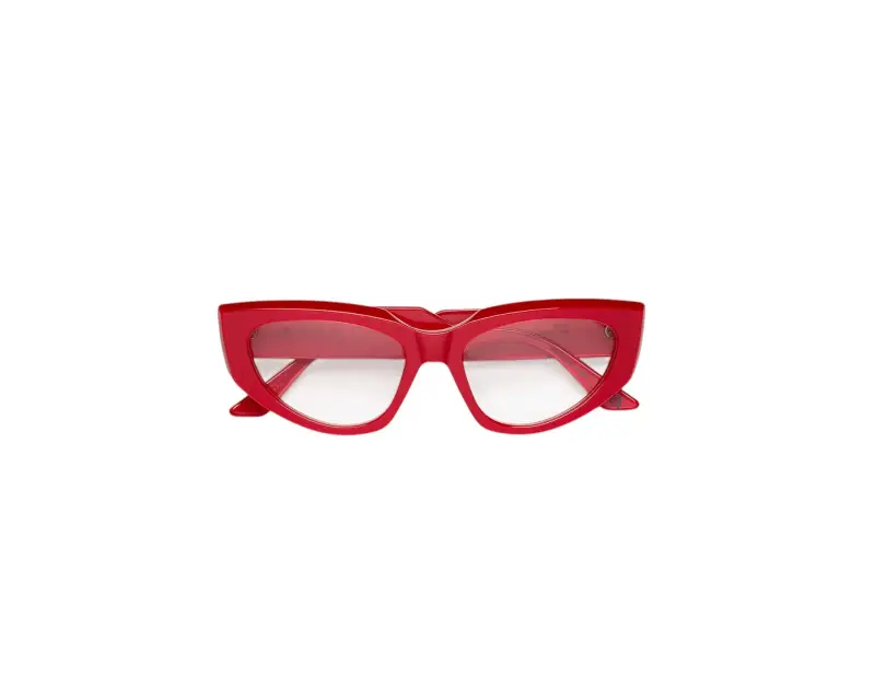 Unisex Marni KHH Tahat Metallic Cherry Montature da vista Acetato Rosso Cat Eye miniatura 2