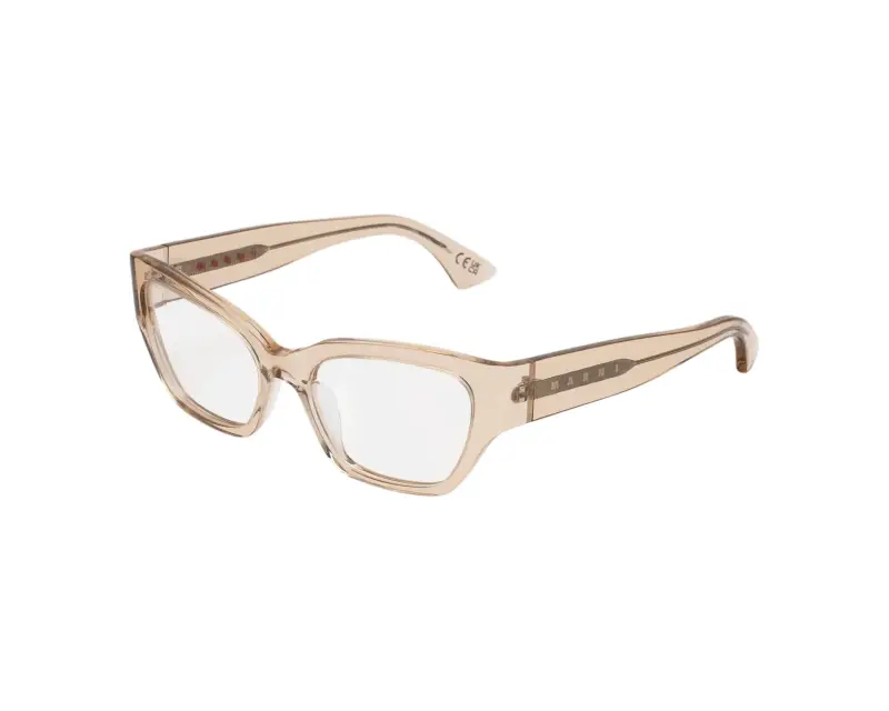 Unisex Marni LSY Iyora Resin Montature da vista Acetato Beige Squadrata