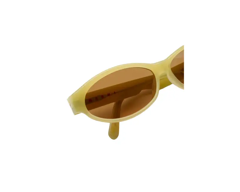 Unisex Marni MA4 Ouzoud Green Occhiali da sole Acetato Verde Marrone Geometrica miniatura 3