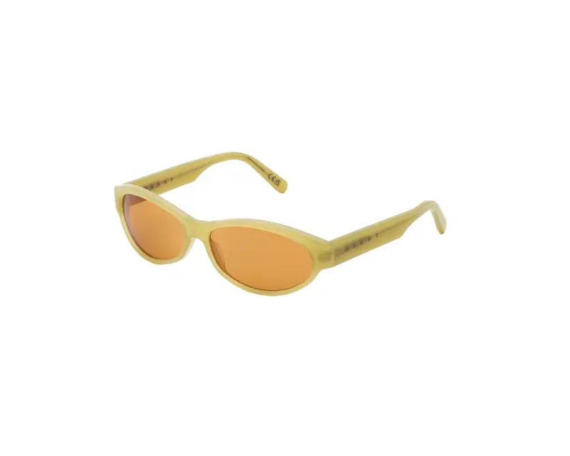 Unisex Marni MA4 Ouzoud Green Occhiali da sole Acetato Verde Marrone Geometrica