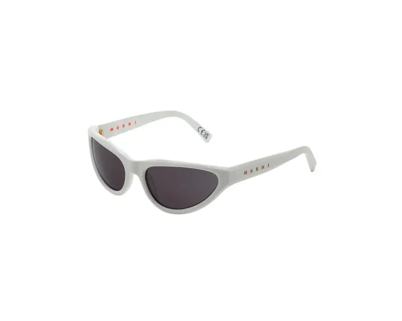 Unisex Marni Mavericks Ghost GTC Occhiali da sole Acetato Bianco Nero Avvolgente Normale