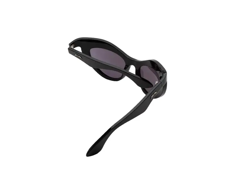 Unisex Marni N96 Holoholona Black Occhiali da sole Acetato Nero Grigio Geometrica miniatura 3