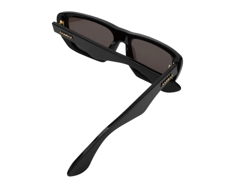 Unisex Marni OAN Jimura Black Occhiali da sole Acetato Nero Nero Squadrata Normale miniatura 3