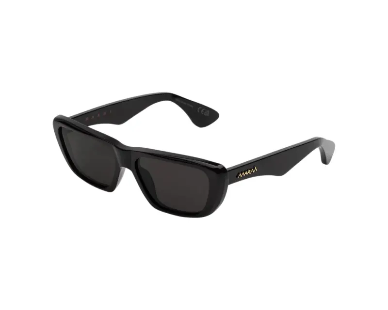 Unisex Marni OAN Jimura Black Occhiali da sole Acetato Nero Nero Squadrata Normale