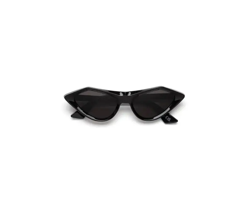 Unisex Marni P86 Tikbarri Black Occhiali da sole Acetato Nero Nero Cat Eye miniatura 2