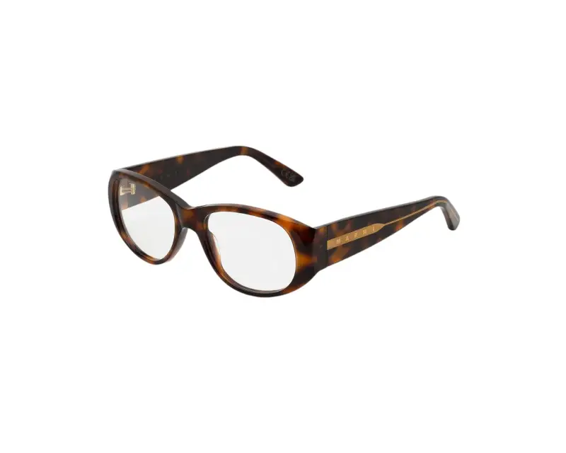 Unisex Marni PD2 Orinoco Optical Havana Montature da vista Acetato Havana Geometrica