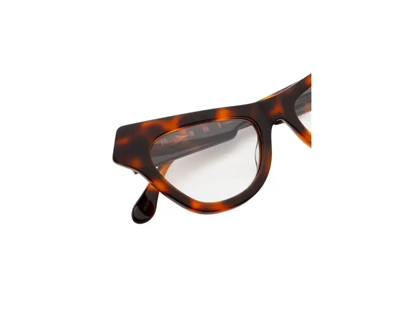 Unisex Marni Q8N Jeju Island Havana Montature da vista Acetato Havana Cat Eye miniatura 3