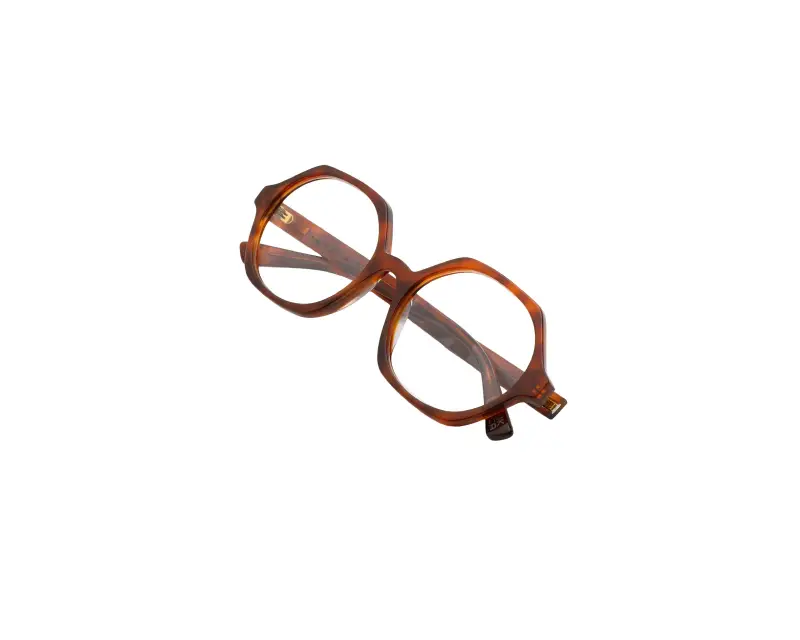 Unisex Marni RST Nabaro Light Havana Montature da vista Acetato Havana Geometrica miniatura 3