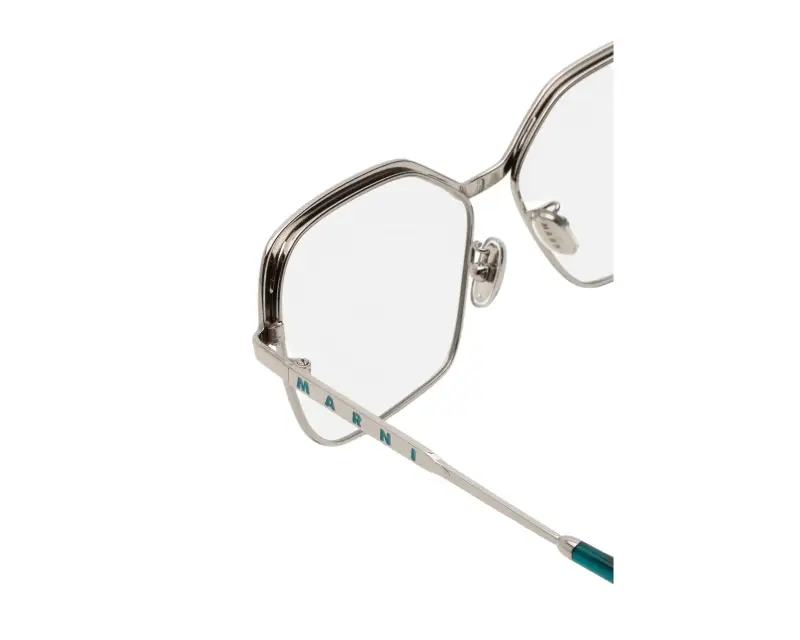 Unisex Marni SDJ Unila Valley Optical Argento Montature da vista Metallo Argento Squadrata miniatura 3