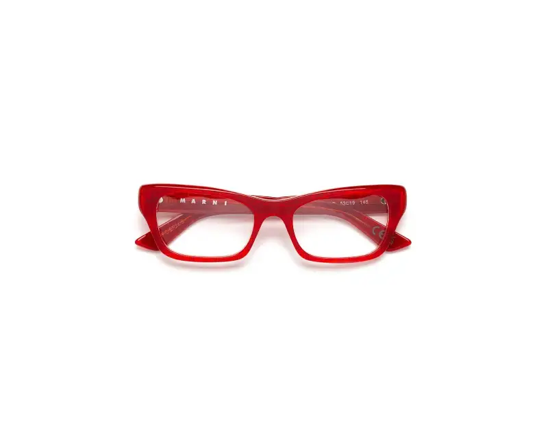 Unisex Marni TUP Akelu Red Comb Montature da vista Acetato Rosso Squadrata miniatura 2