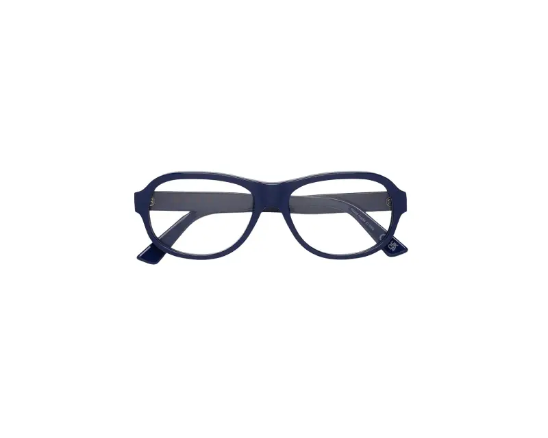 Unisex Marni VDQ Azotl Deep Blue Montature da vista Acetato Blu Geometrica miniatura 2