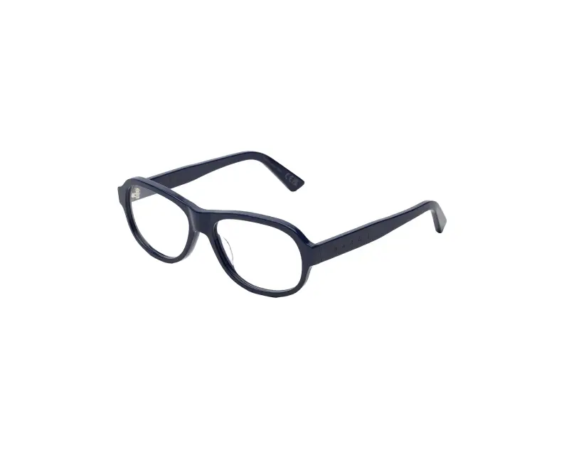 Unisex Marni VDQ Azotl Deep Blue Montature da vista Acetato Blu Geometrica