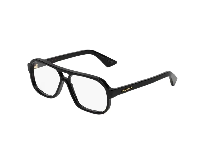 Unisex Marni VS5 Moziqui Black Montature da vista Acetato Nero Squadrata
