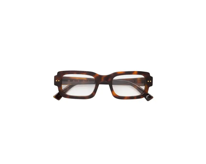Unisex Marni XCG Lake Vostok Optical Havana Montature da vista Acetato Havana Squadrata miniatura 2