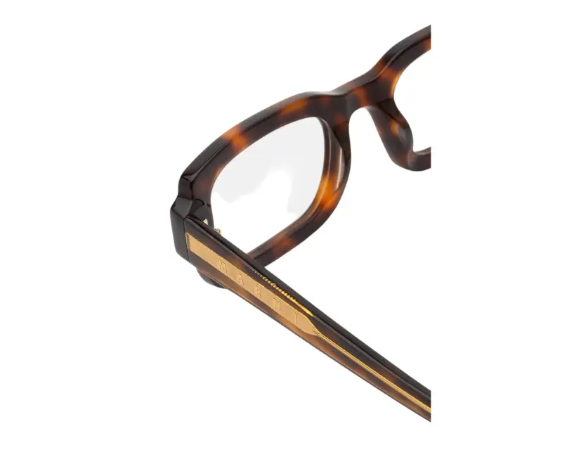 Unisex Marni XCG Lake Vostok Optical Havana Montature da vista Acetato Havana Squadrata miniatura 3