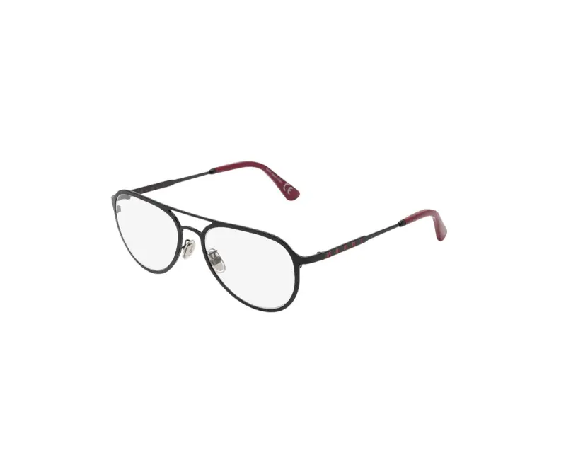 Unisex Marni XWG Palawan Island Optical Nero Montature da vista Metallo Nero Pilot