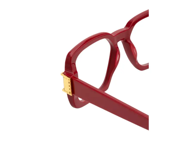 Unisex Marni XYJ Zamalek Optical Bordeaux Montature da vista Acetato Bordeaux Squadrata miniatura 3