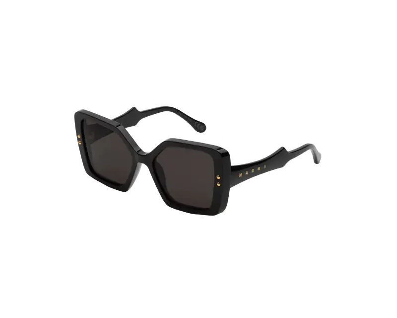 Unisex Marni YRR Nimrela Black Occhiali da sole Acetato Nero Nero Squadrata Normale