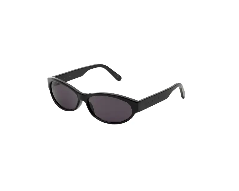 Unisex Marni ZBU Ouzoud Black Occhiali da sole Acetato Nero Grigio Geometrica