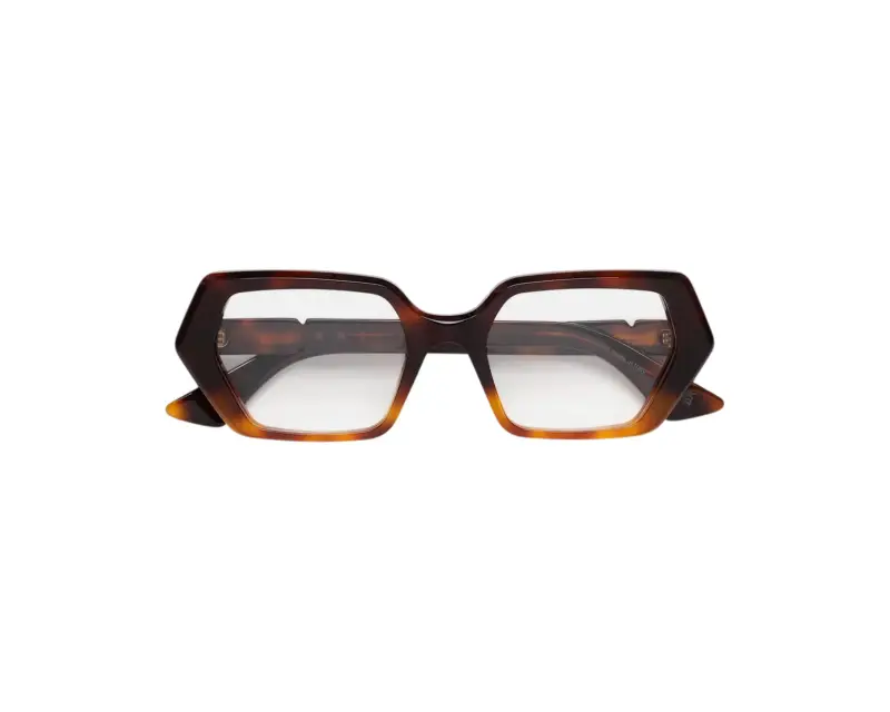 Unisex Marni ZD5 Zunari Faded Havana Montature da vista Acetato Havana Geometrica miniatura 2