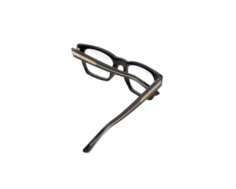 Unisex MBA Annapuma Circuit Optical Nero Montature da vista Acetato Nero Squadrata miniatura 3