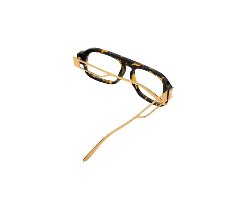 Unisex XGK Burullus Optical Havana Montature da vista Acetato Havana Squadrata miniatura 3