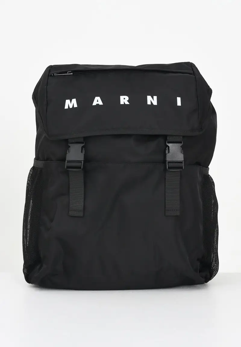 Zaino nero per uomo e donna con logo