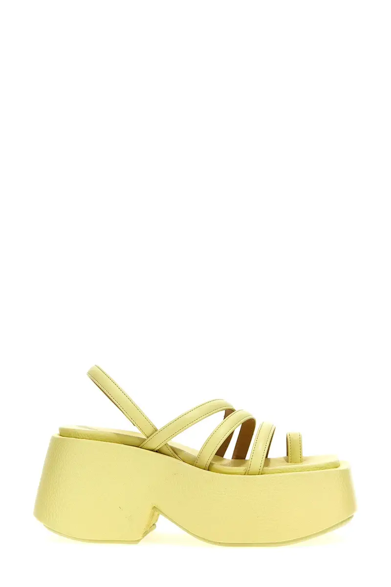 Sandalo Zeppo Giallo