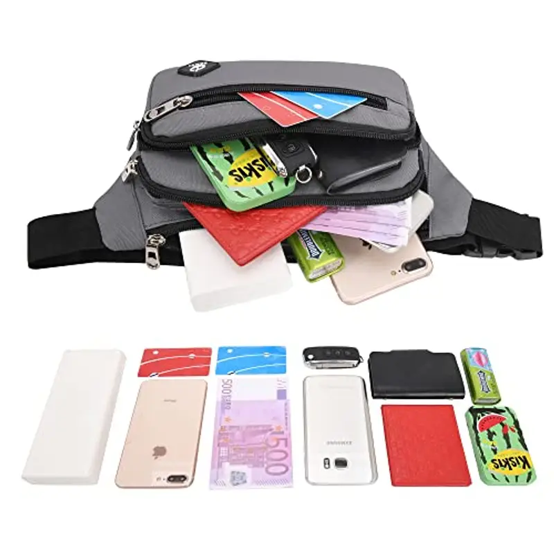 IHIGOGOFA Marsupio Uomo Grigio 2340098 miniatura 3