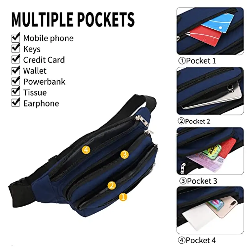 IHIGOGOFA Marsupio Uomo Blu 1599341 miniatura 2