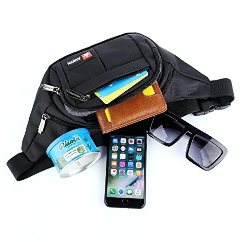 AirZyx Marsupio Uomo Nero 797158 miniatura 3