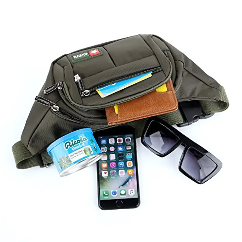 AirZyx Marsupio Uomo Verde 786802 miniatura 3