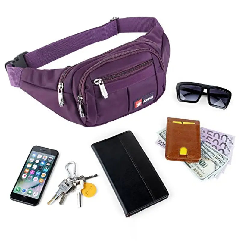 AirZyx Marsupio Uomo Viola 1599334 miniatura 2