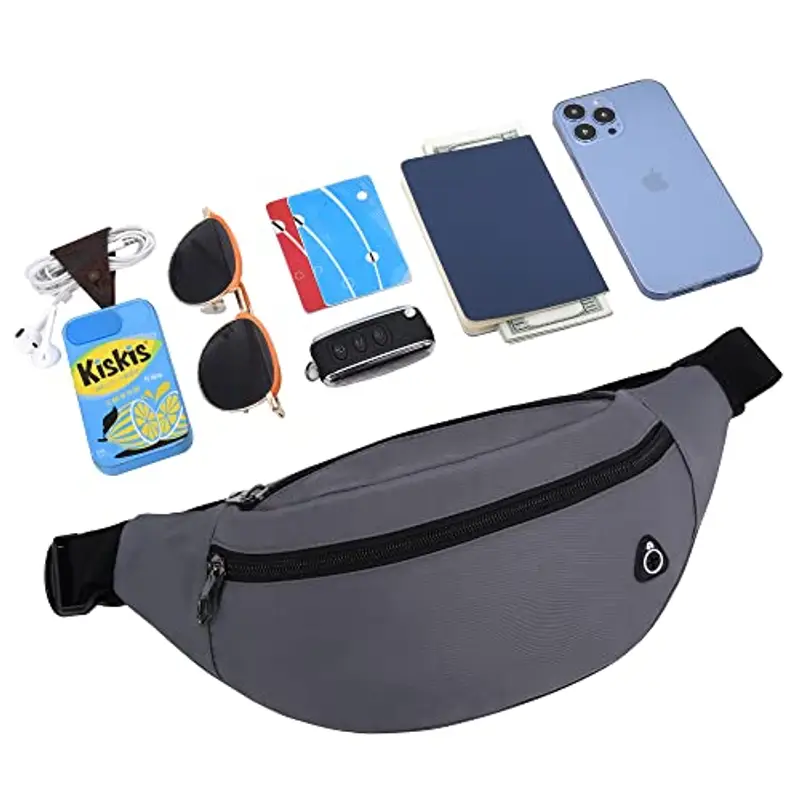 JAZUX Marsupio Uomo Grigio 2099470 miniatura 3