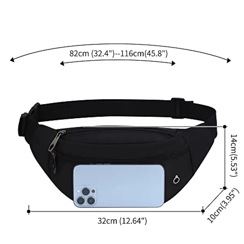 JAZUX Marsupio Uomo Nero 2099472 miniatura 2