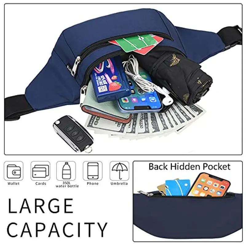 Ridirun Marsupio Uomo Blu 1599309 miniatura 3