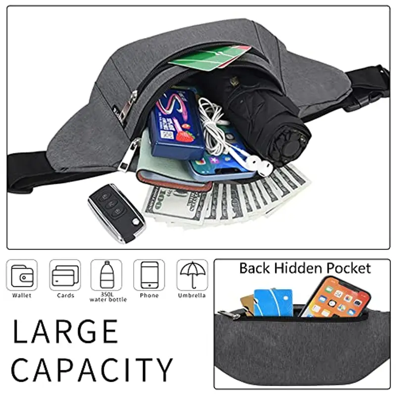 Ridirun Marsupio Uomo Grigio 1599301 miniatura 3