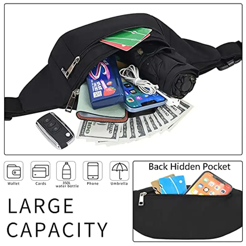 Ridirun Marsupio Uomo Nero 786795 miniatura 3