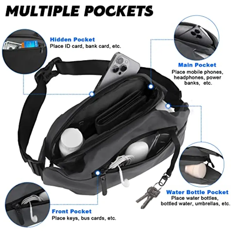 FORETOY Marsupio Donna Grigio 2150508 miniatura 2