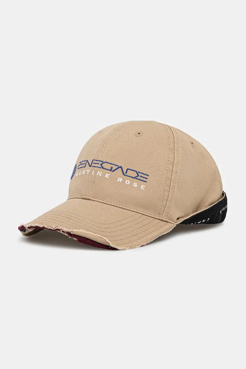 berretto da baseball in cotone Roll Back colore beige 1168WP13716