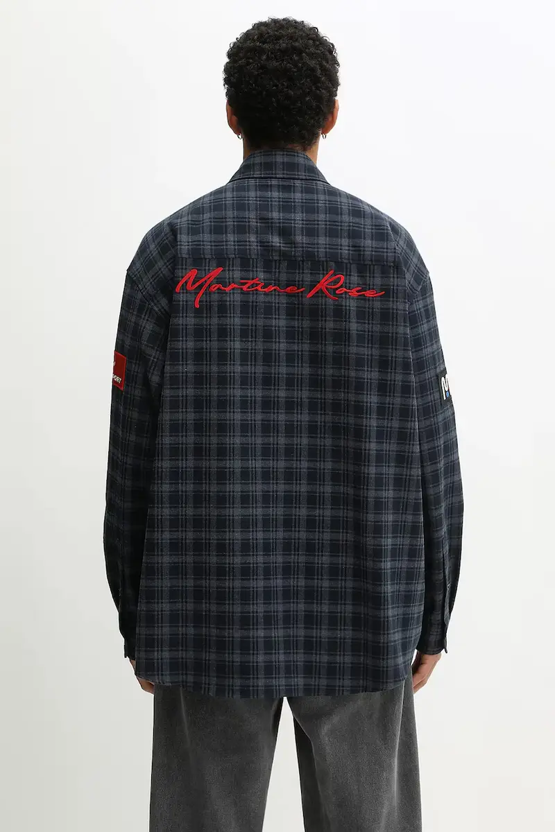 camicia in cotone Wallet uomo colore blu navy 477WS32527 miniatura 3