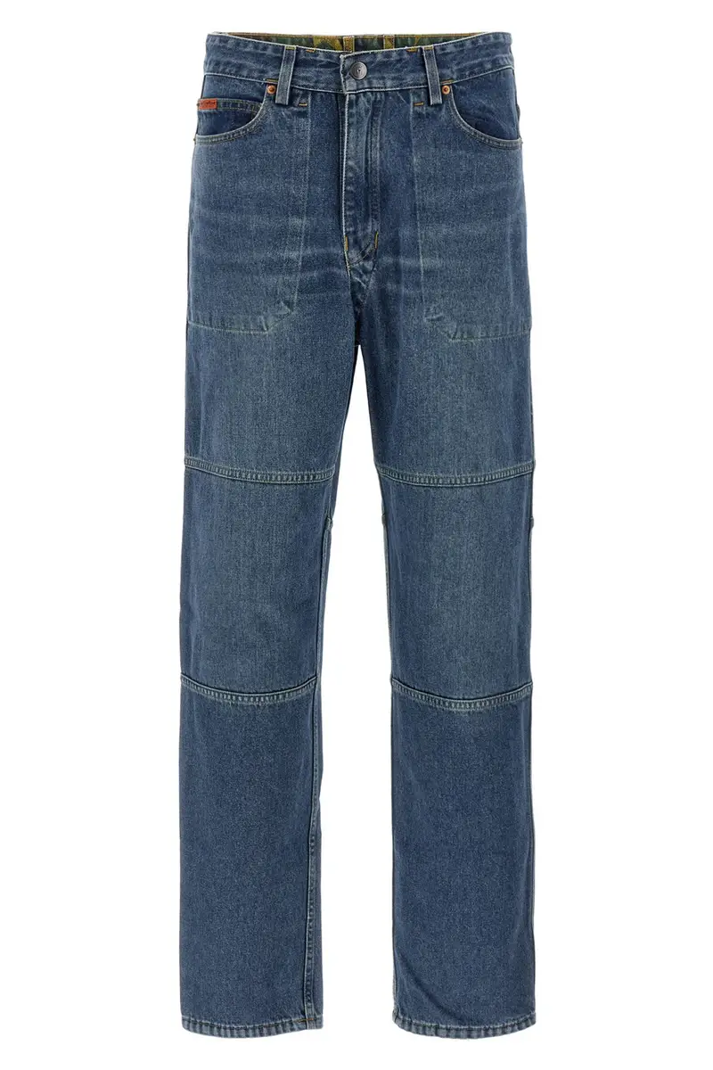 Jeans Reversibile Camo Blu