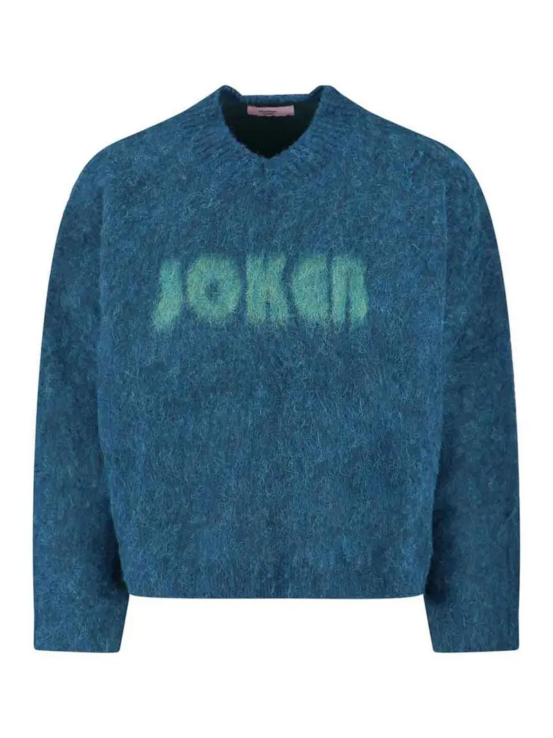 Maglione In Mohair Blu