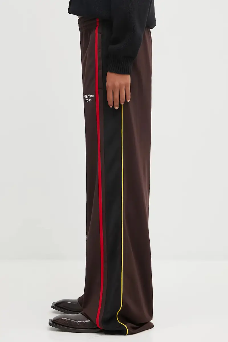 pantaloni Wide Leg Trackpant donna colore marrone 167JT12722