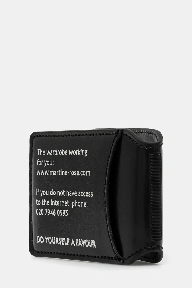 portacarte in pelle Logo-Foil Embossed Leather colore nero 1150LP22001 miniatura 2